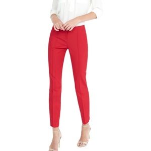 EXPRESS RED FITTED PANTS